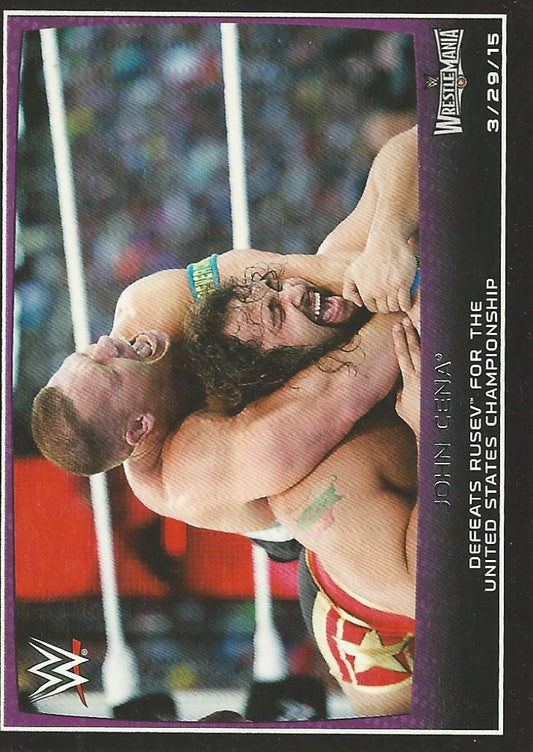 WWE Topps Road to Wrestlemania 2015 John Cena #107