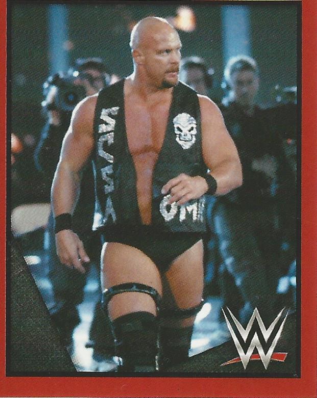 WWE Topps Then Now Forever 2016 Stickers Stone Cold Steve Austin #207