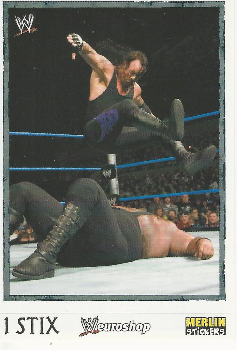 WWE Merlin Heros Stickers 2008 The Undertaker #20