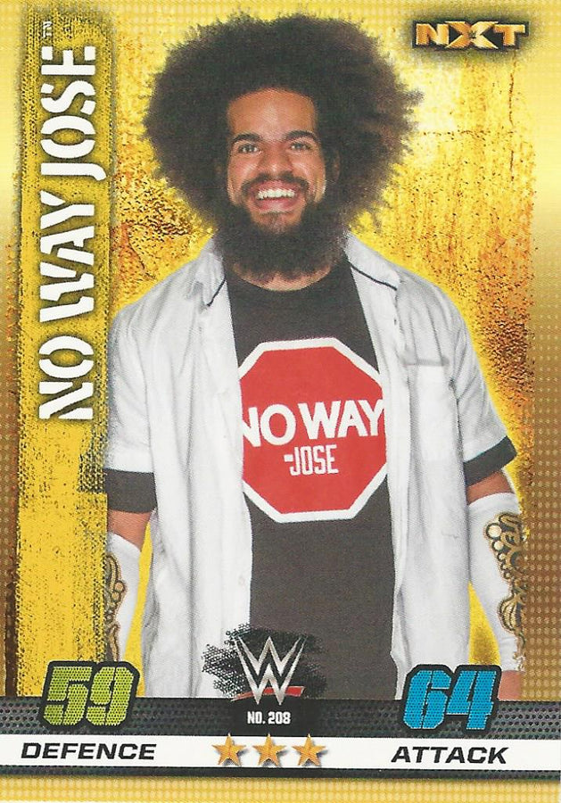 WWE Topps Slam Attax 10th Edition 2017 NXT No Way Jose #208