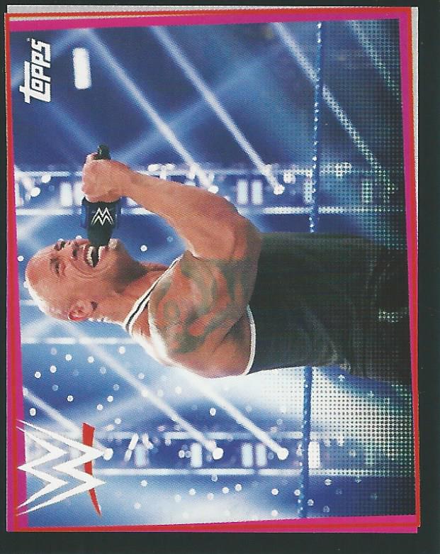 WWE Topps Road to Wrestlemania Stickers 2021 The Rock #208