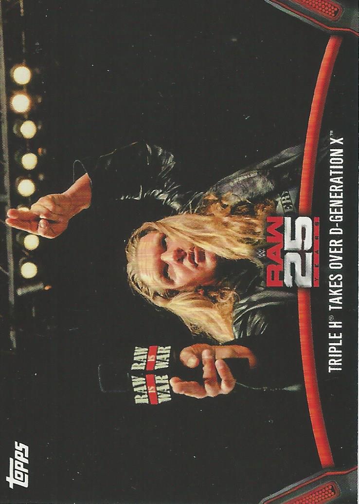 WWE Topps Then Now Forever 2018 Triple H Raw-8 trading card PW Catalog