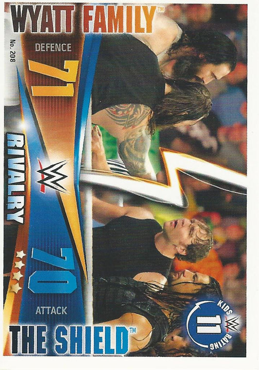WWE Topps Slam Attax Rivals 2014 Wyatt Family vs The Shield #208