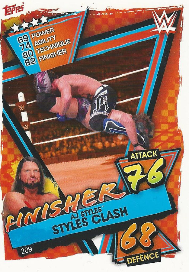 WWE Topps Slam Attax 2021 AJ Styles #209