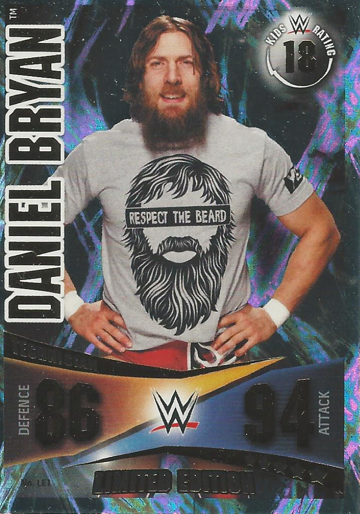 WWE Topps Slam Attax Rivals 2014 Daniel Bryan Limited Edition LE1 trading card PW Catalog
