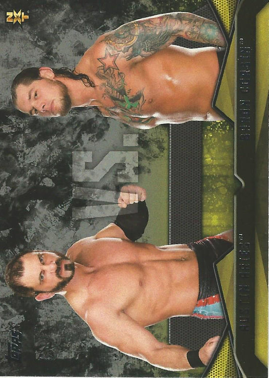 WWE Topps Then Now Forever 2016 Austin Aries vs Baron Corbin #9