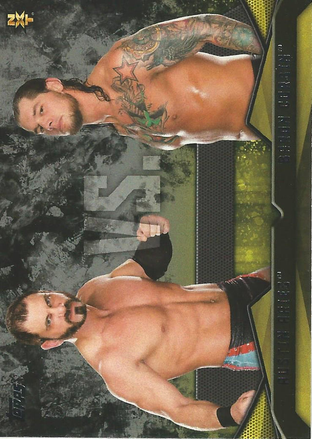 WWE Topps Then Now Forever 2016 Austin Aries vs Baron Corbin #9