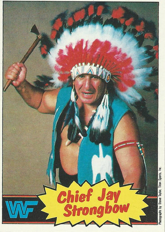 WWF Topps Wrestling Cards 1985 Chief Jay Strongbow No.20 PWcatalog