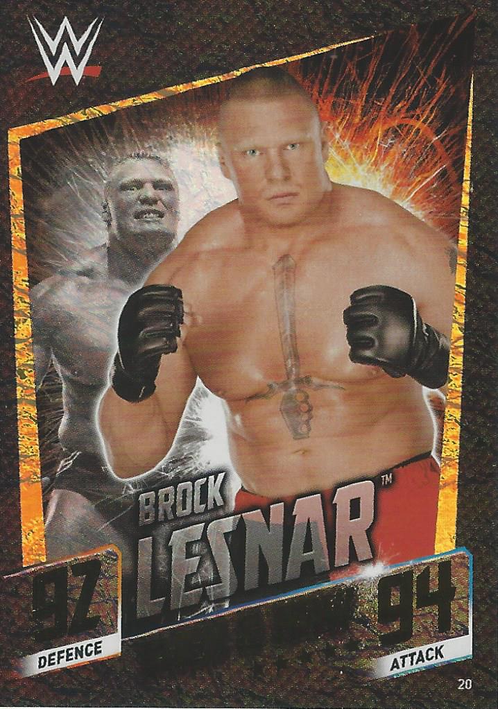 WWE Topps Slam Attax 2015 Then Now Forever Brock Lesnar #20