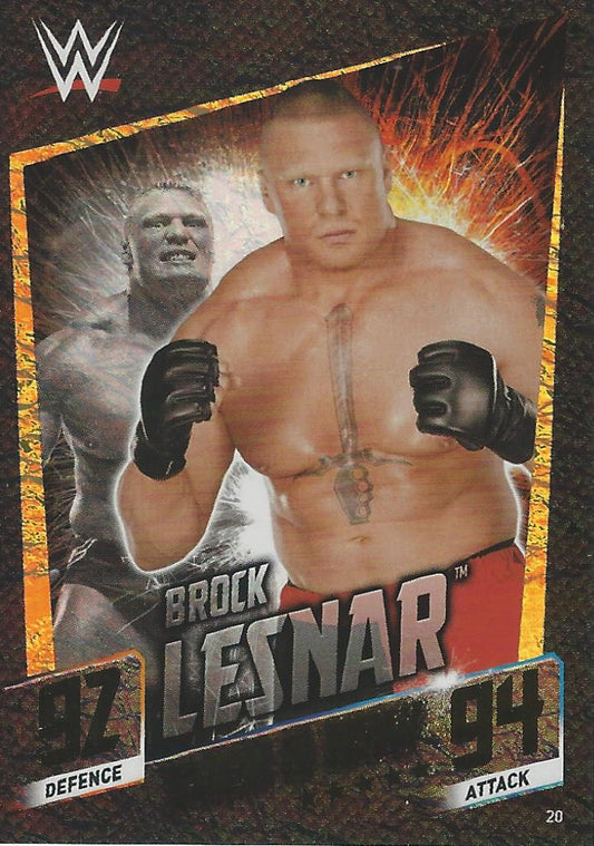 WWE Topps Slam Attax 2015 Then Now Forever Brock Lesnar #20