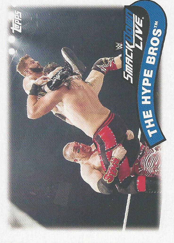 WWE Topps Heritage 2018 Zack Ryder and Mojo Rawley TT-12 trading card PW Catalog
