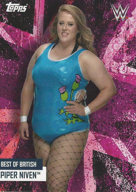 WWE Topps Best of British 2021 Piper Niven trading card PW Catalog