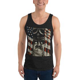 Sgt. Slaughter "American Flag" Unisex Tank Top Tank Top PW Catalog