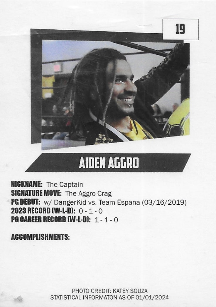 The Captain Aiden Aggro trading card PW Catalog