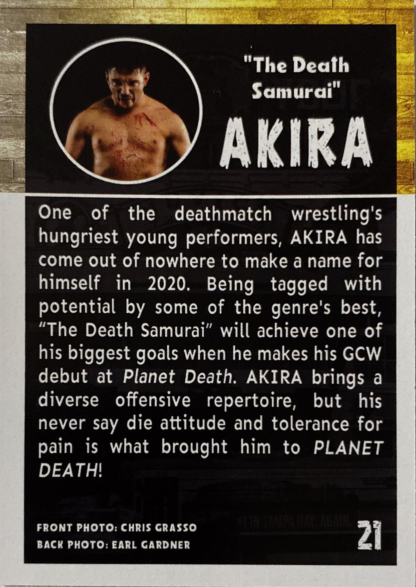 “The Death Samurai” Akira trading card PWcatalog