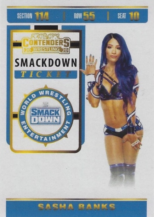 Sasha Banks trading card PW Catalog