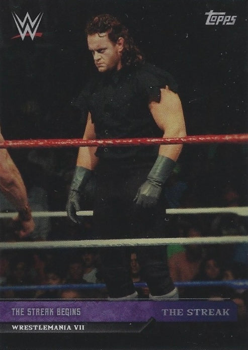 Wrestlemania VII – the Streak Begins trading card PW Catalog
