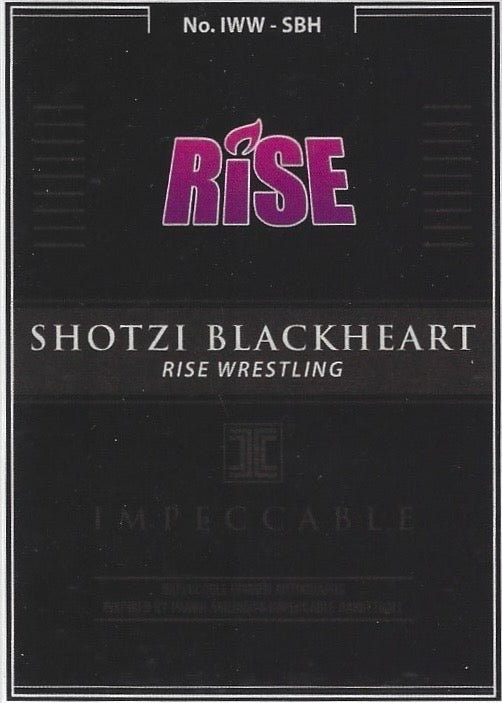 Shotzi Blackheart – Rise Wrestling trading card PW Catalog