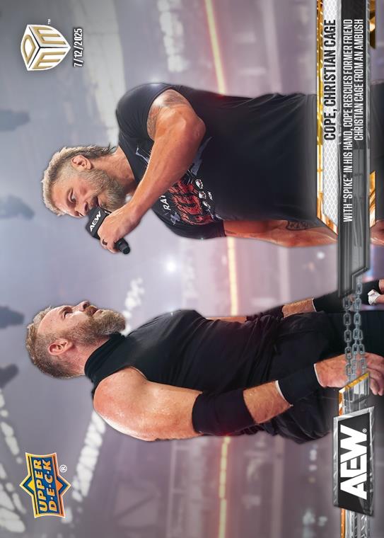 Cope, Christian Cage – With “Spike” in HIS Hand, Cope Rescues Former Friend Christian Cage From an Ambush
