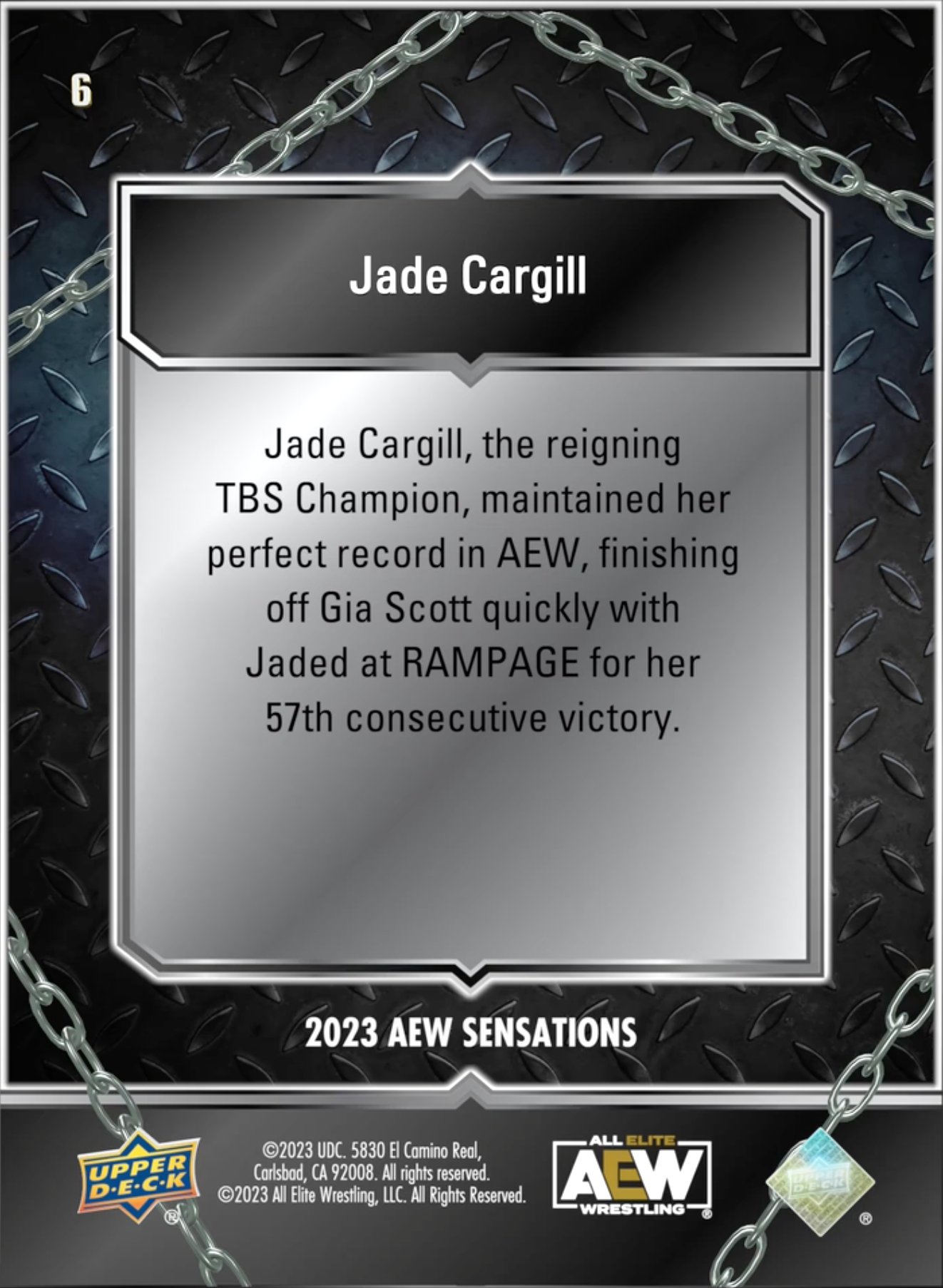 5/5/23 – Jade Cargill – Jade Cargill Extends Unbeaten Streak to 57 Matches