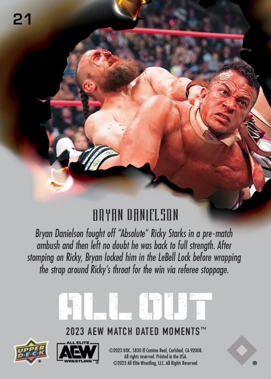 Bryan Danielson – in HIS First Match Since June, Bryan Danielson Outlasts “Absolute” Ricky Starks in a Strap Match