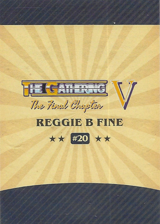 Reggie B. Fine trading card PW Catalog