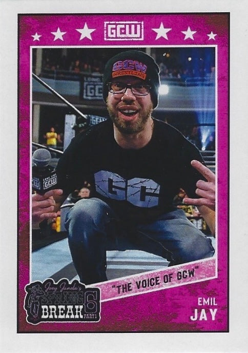 “The Voice of GCW” Emil JAY trading card PW Catalog