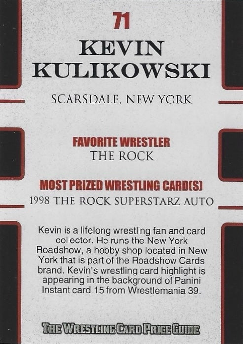 Kevin Kulikowski “New York Roadshow”