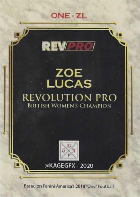 ZOE Lucas – Revolution Pro British Women’s Champion