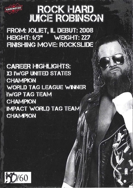 Rock Hard Juice Robinson trading card PW Catalog