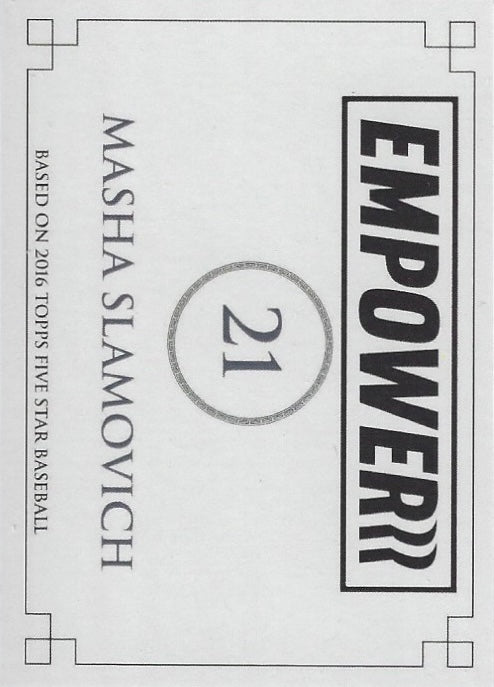 Masha Slamovish trading card PW Catalog