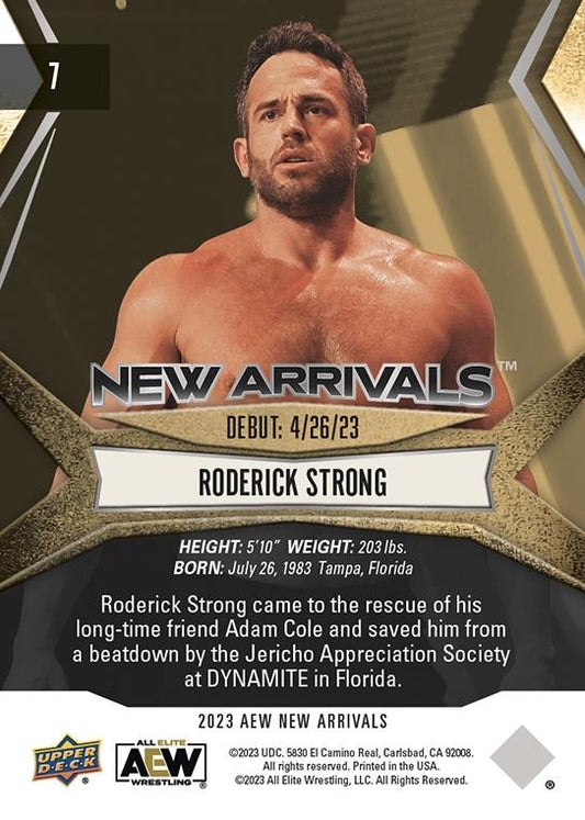 Roderick Strong trading card PW Catalog