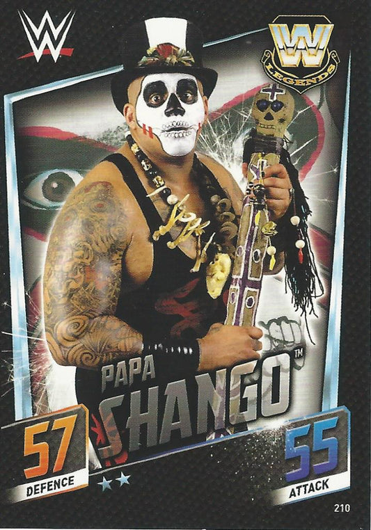 WWE Topps Slam Attax 2015 Then Now Forever Papa Shango #210