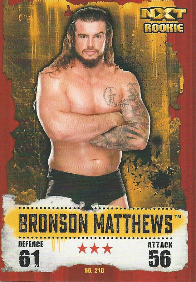 WWE Topps Slam Attax Takeover 2016 Bronson Matthews #210