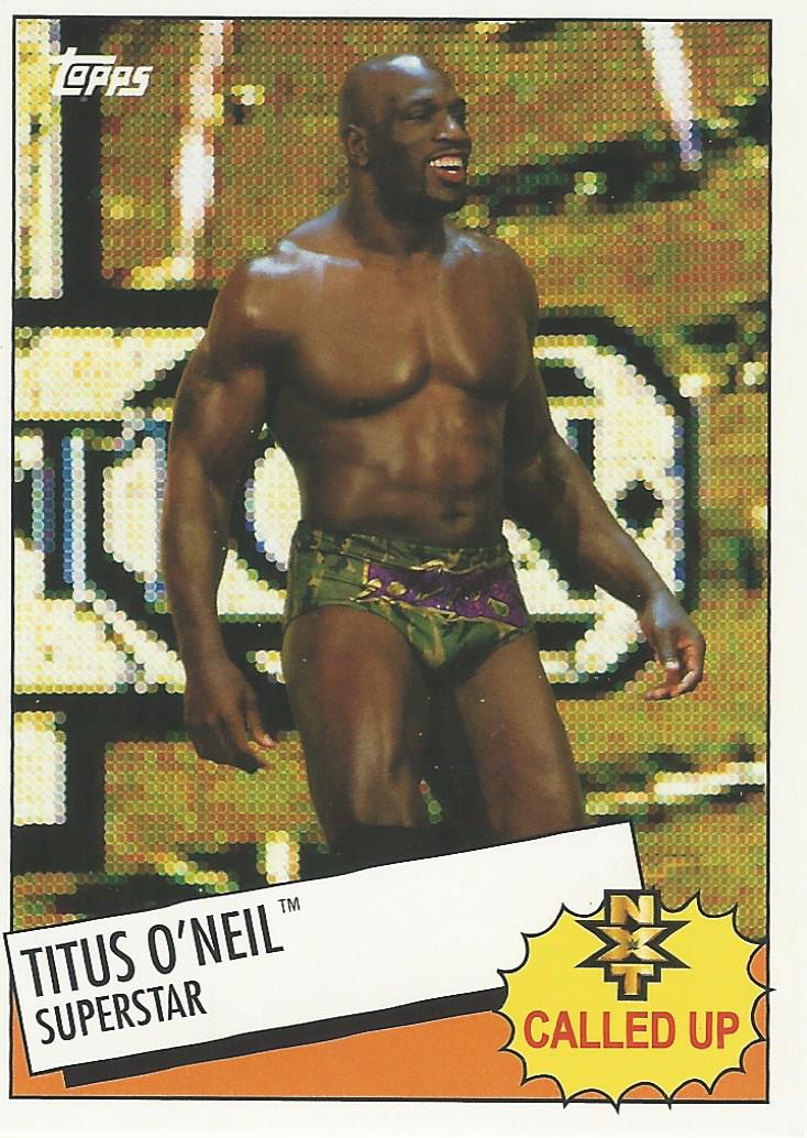 WWE Topps Heritage 2015 Titus O'Neil 10 of 30 trading card PW Catalog