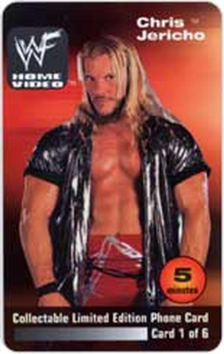 WWF Home Video Chris Jericho Phone Card Pwcatalog