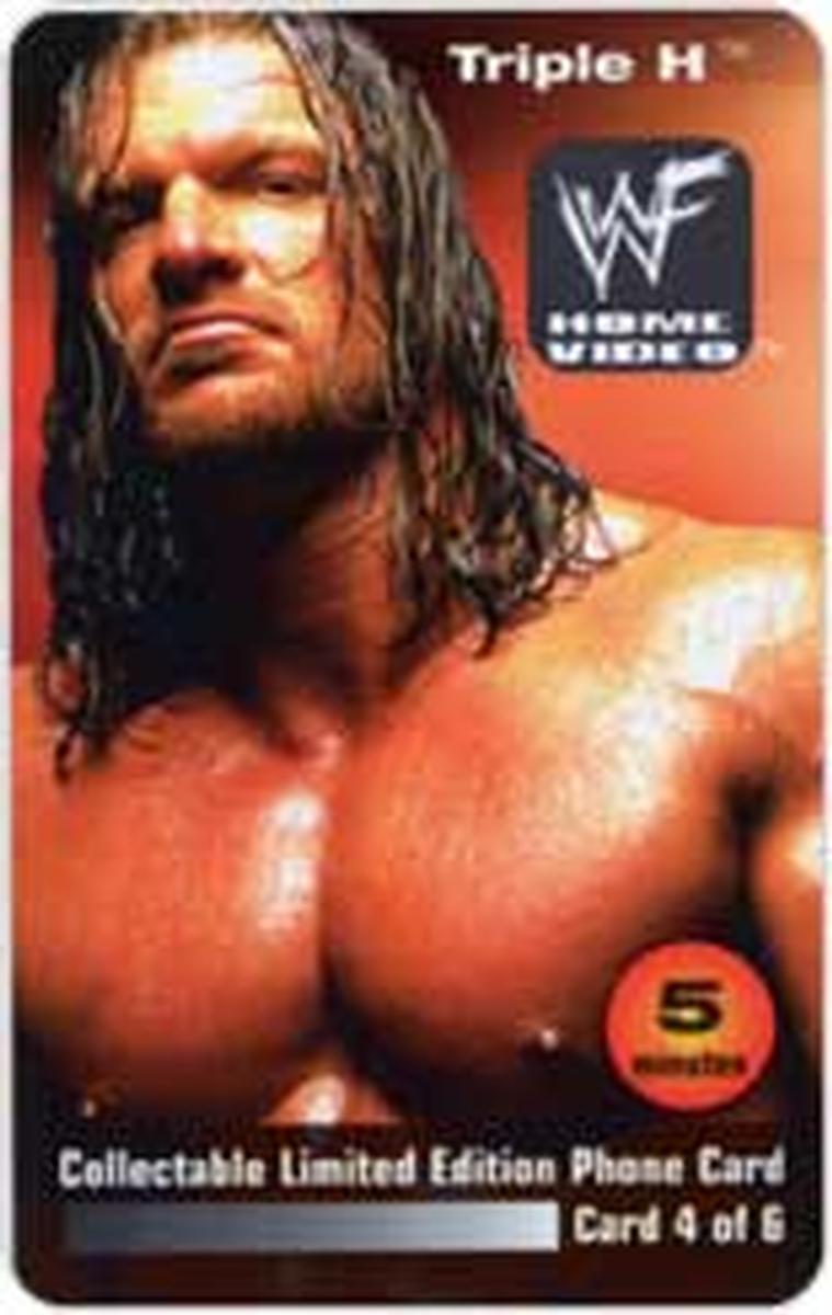 WWF Home Video HHH Phone Card