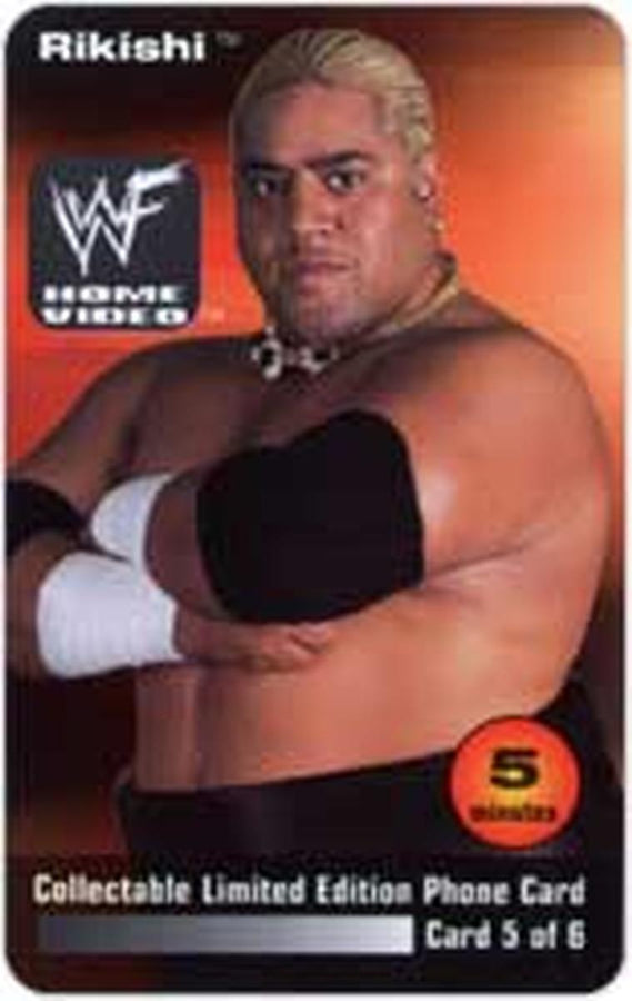 WWF Home Video Rikishi Phone Card Pwcatalog