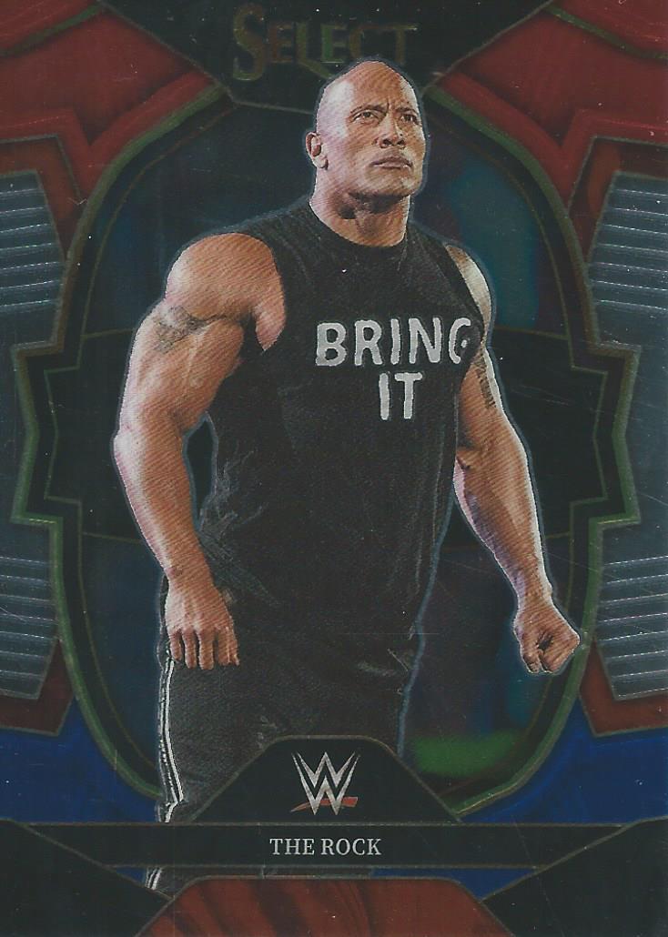 WWE Panini Select 2023 Red/Silver/Blue The Rock #31