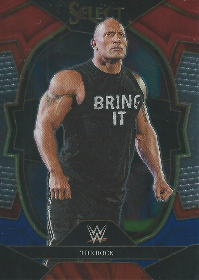 WWE Panini Select 2023 Red/Silver/Blue The Rock #31