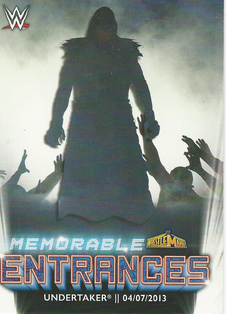 WWE Topps 2021 Undertaker ME-6 trading card PW Catalog