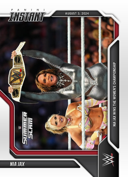 NIA JAX – NIA JAX Wins the Women’s Championship trading card PW Catalog