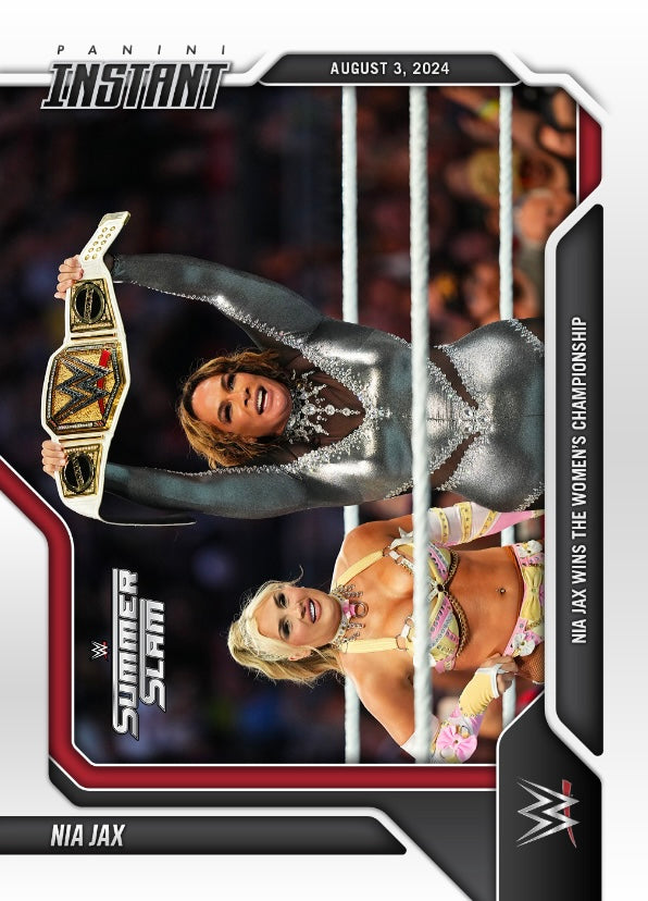 NIA JAX – NIA JAX Wins the Women’s Championship trading card PW Catalog