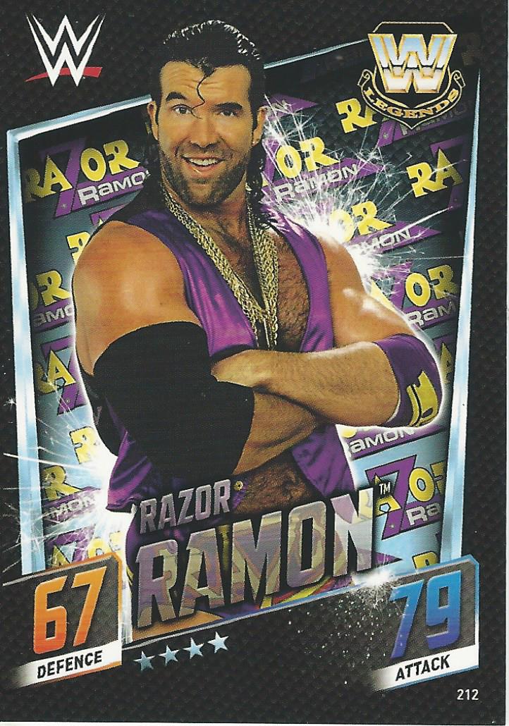 WWE Topps Slam Attax 2015 Then Now Forever Razor Ramon #212
