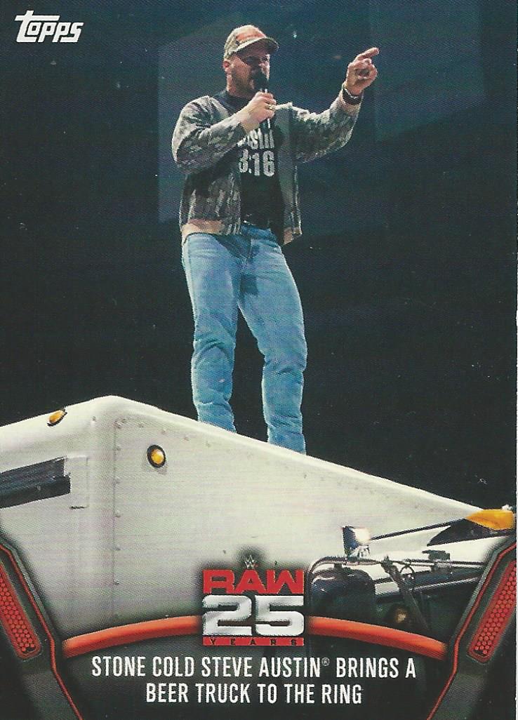 WWE Topps Then Now Forever 2018 Stone Cold Steve Austin Raw-12 trading card PW Catalog