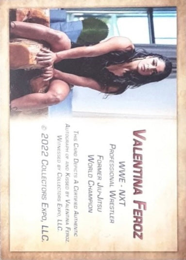 Valentina Feroz trading card PW Catalog
