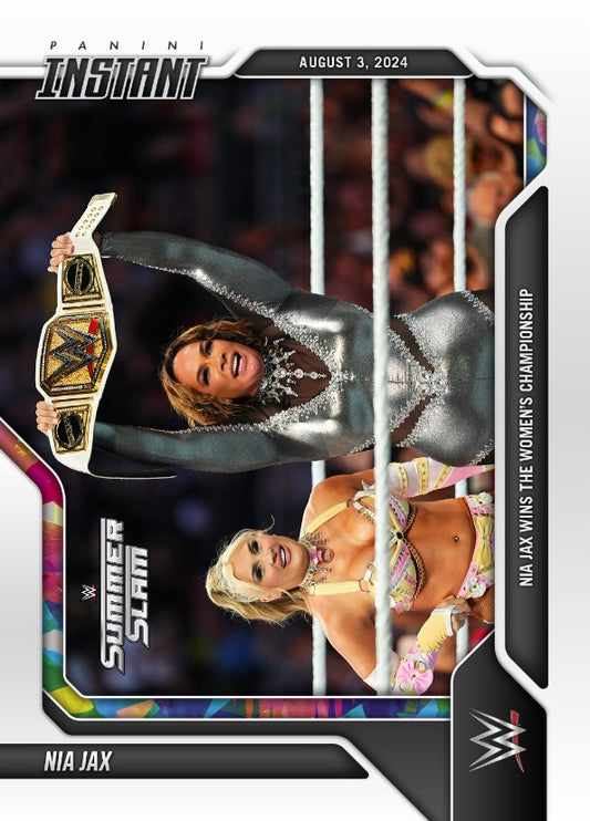 NIA JAX – NIA JAX Wins the Women’s Championship trading card PW Catalog
