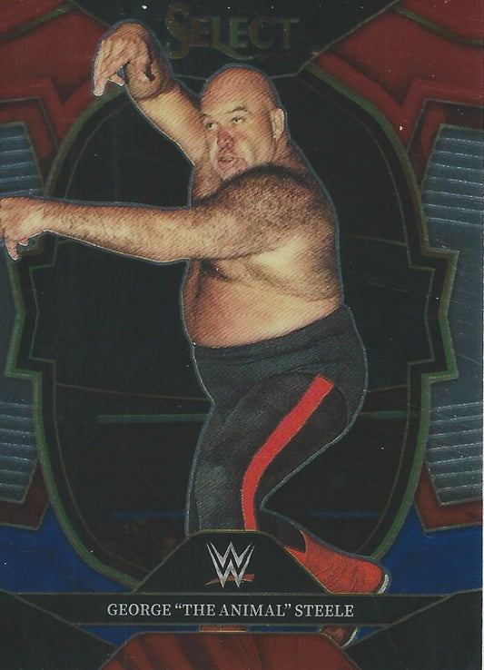 WWE Panini Select 2023 Red/Silver/Blue George Steele #39