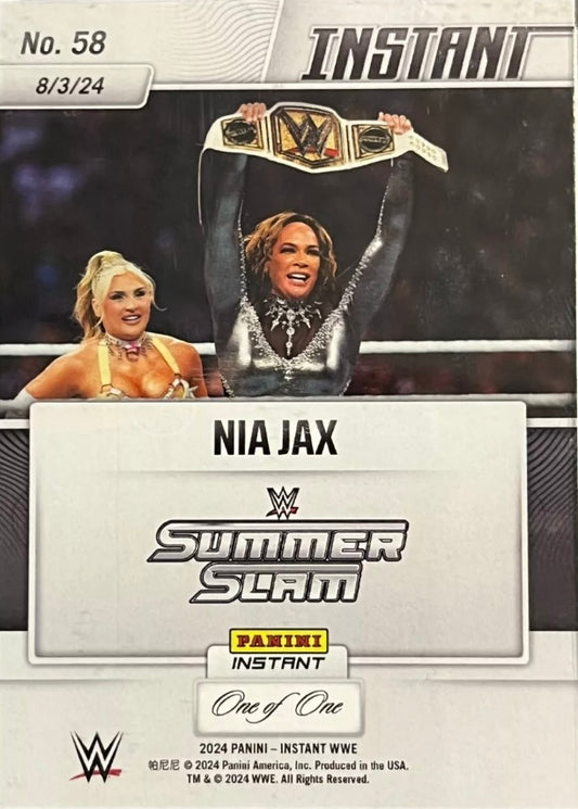 NIA JAX – NIA JAX Wins the Women’s Championship trading card PW Catalog