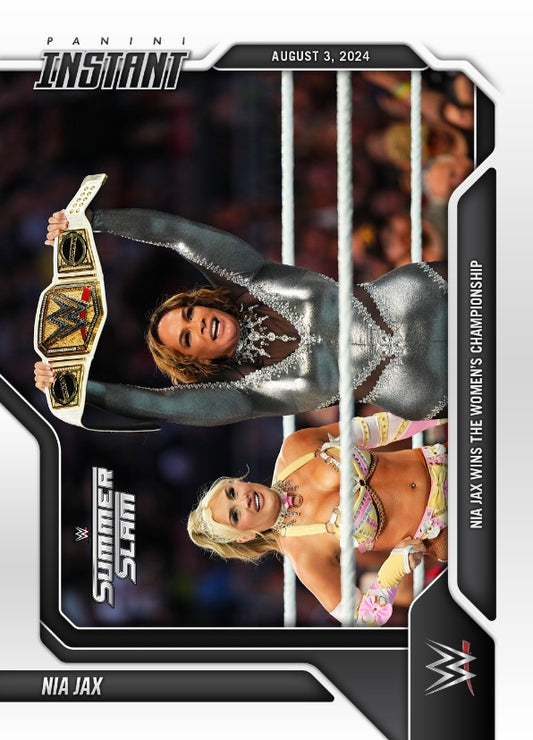 NIA JAX – NIA JAX Wins the Women’s Championship trading card PW Catalog